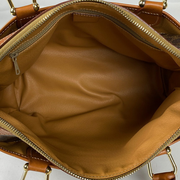 Celine Macadam Pattern Mini Canvas Handbag Brown - Picture 7 of 7